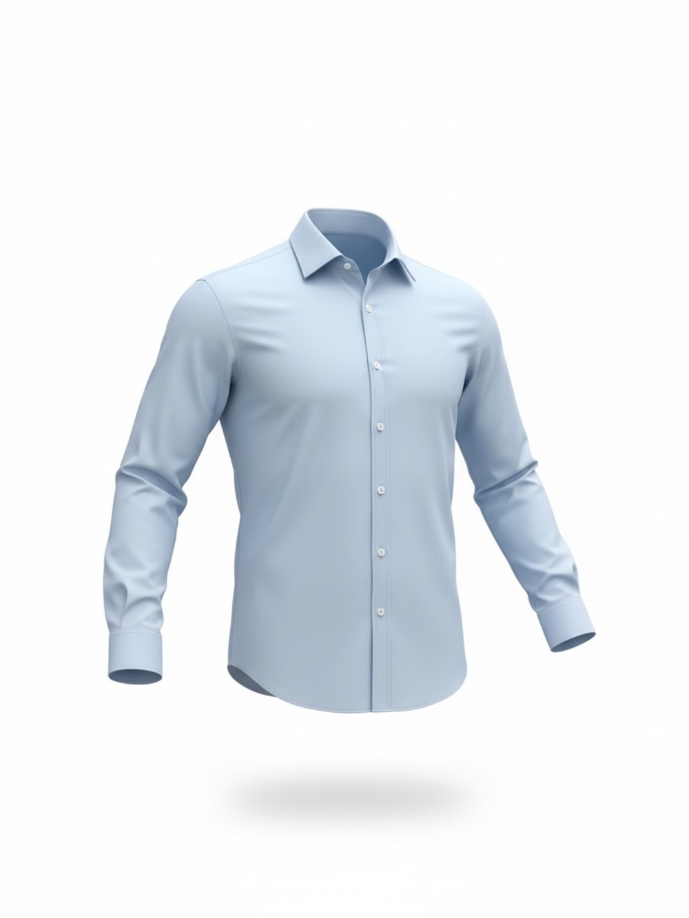Michael Kors Pale Blue Long-Sleeve Dress Shirt